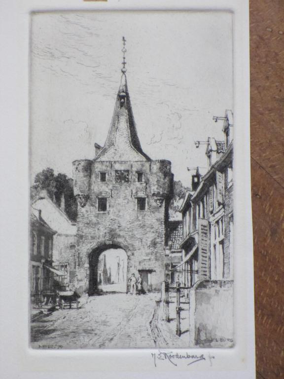 H.E.Roodenburg, De Vischpoort Elburg, Ets kopen? Bied vanaf 35!