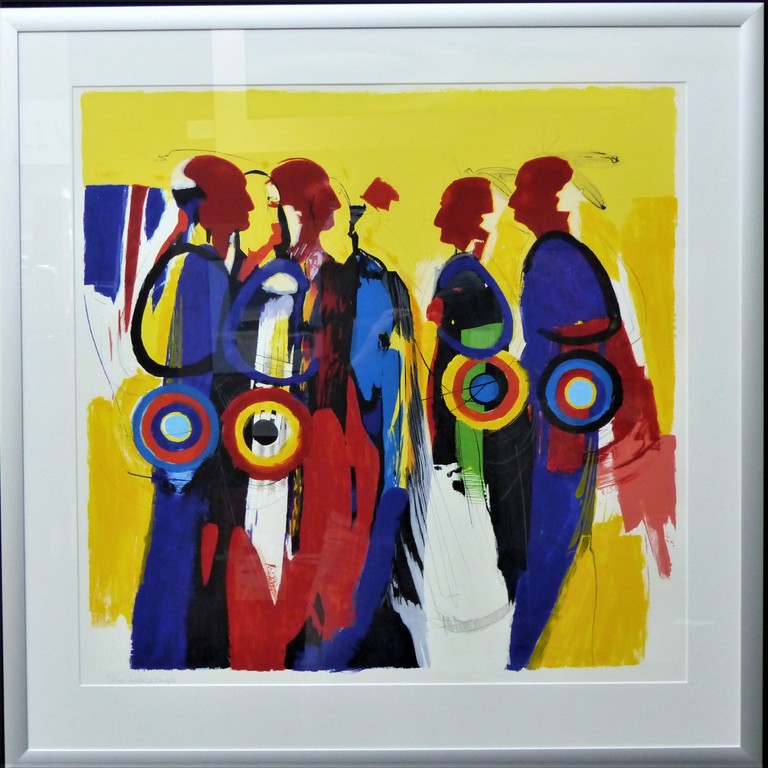 Frank Lejeune,Zeefdruk op papier,Ingelijst,Lakota people kopen? Bied vanaf 150!