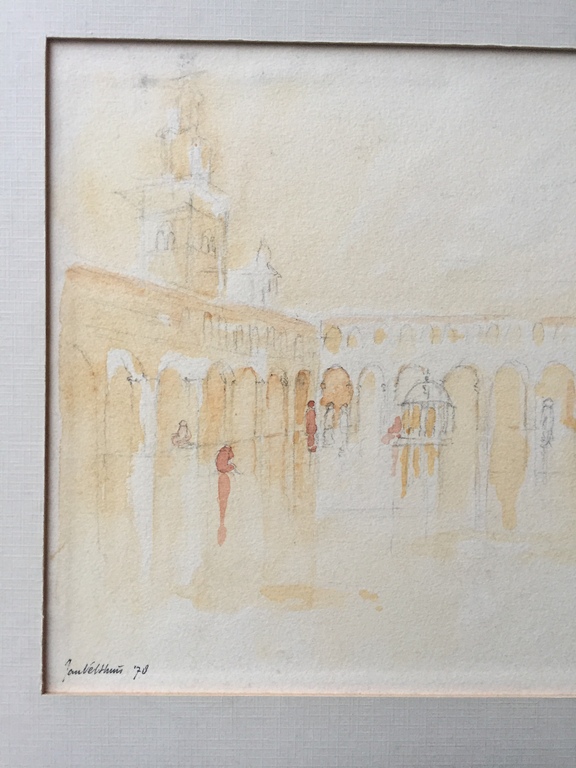 Jan Veldhuis - Aquarel (30 x 22 cm) 1978  kopen? Bied vanaf 1!