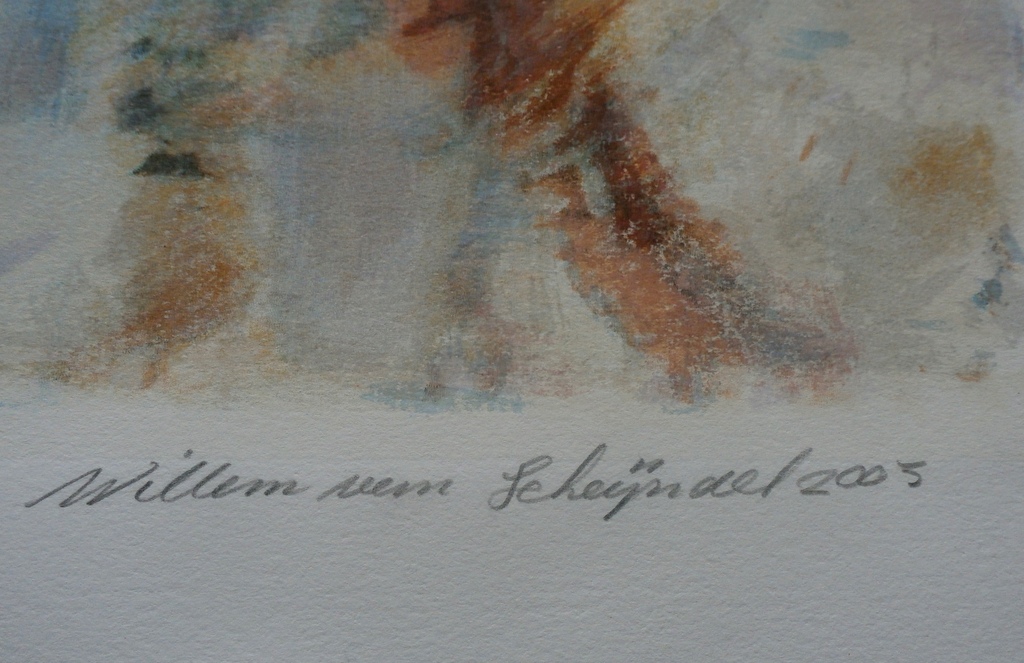 Willem van Scheijndel- kleurenlitho: Going for clarity - 2005 kopen? Bied vanaf 80!