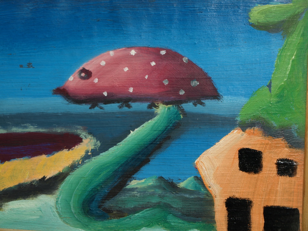 Hugo Bertels (1946) : Acryl op doek – Voor Dana – Gesigneerd & ingelijst-1994  kopen? Bied vanaf 1!