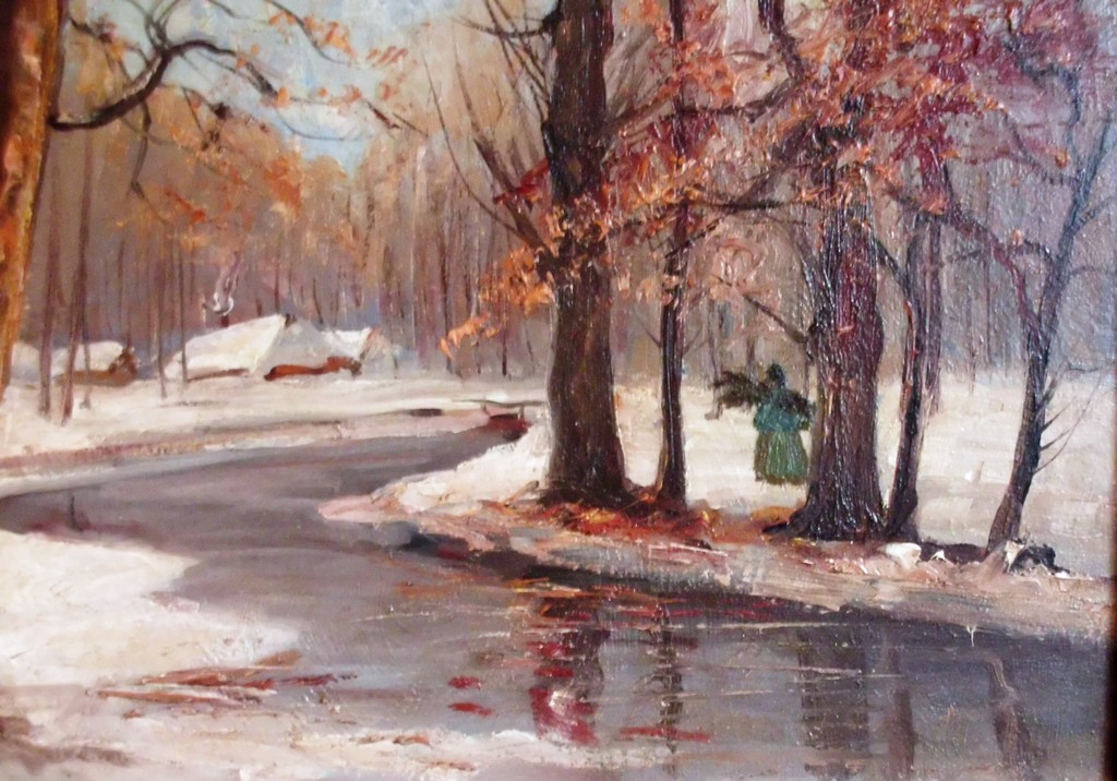 Besneeuwd bosgezicht, kopen? Bied vanaf 60!