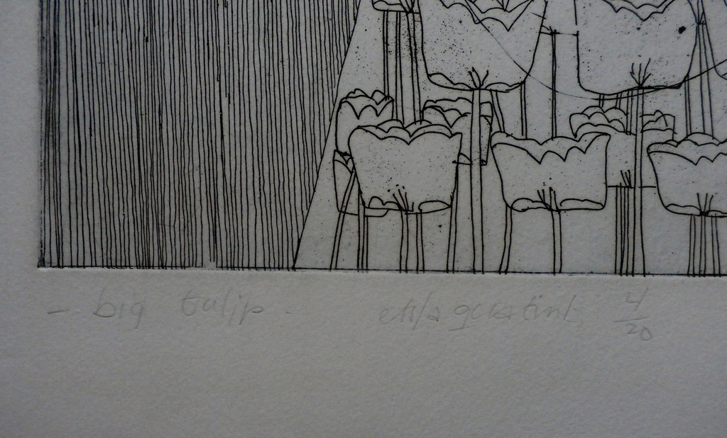 Laatste keer: Kees Spermon -  ets/aquatint: Big Tulip -  1968 kopen? Bied vanaf 45!