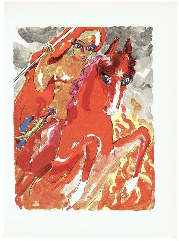 Kees van Dongen-7 Gravures (Chevaux-Paarden) uit Le Livre des Mille et Une Nuit  kopen? Bied vanaf 170!
