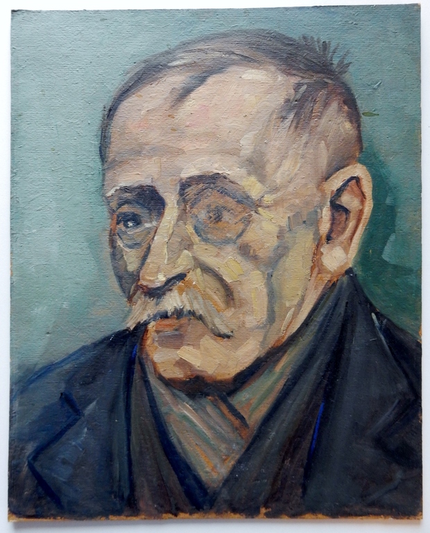 Job Frese (1914-1986) - Olieverf - Portret oude man kopen? Bied vanaf 1!