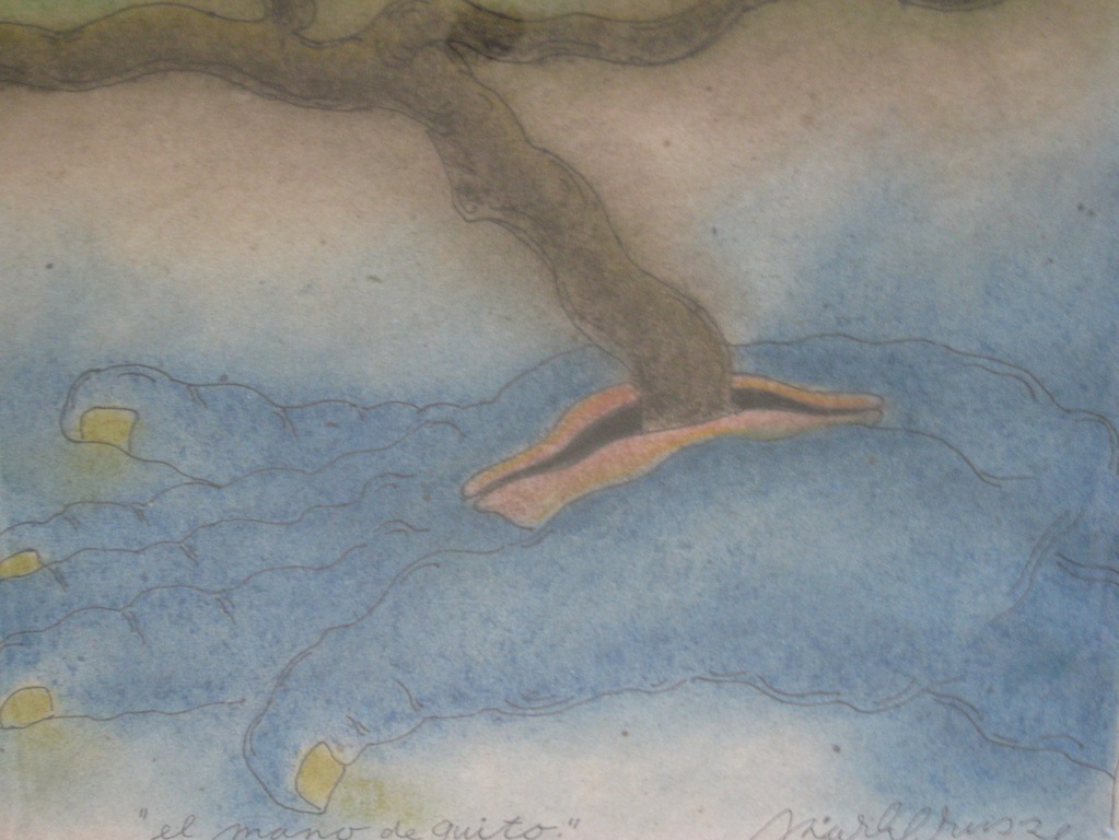 Mark Brusse, El Mano de Quito, Inkt en krijt op papier, 1999 kopen? Bied vanaf 400!