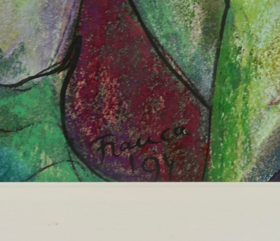 Franca Muller Jabusch: Gouache, The color purple - Ingelijst kopen? Bied vanaf 20!