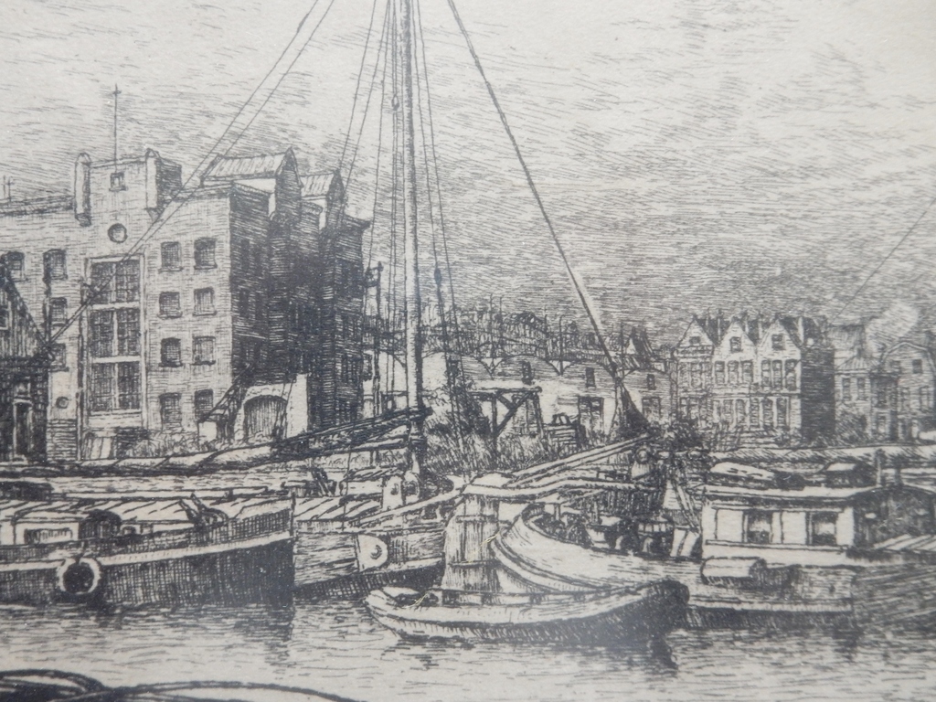 Ets Leuvehaven - Rotterdam - ca. 1920 kopen? Bied vanaf 85!