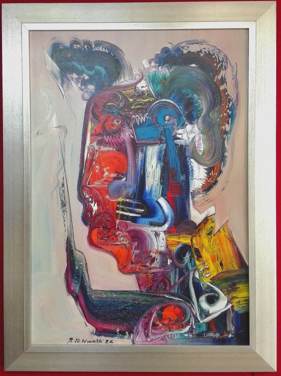 Jam te Wierik, Giclee op linnen in gouden houten lijst. verkocht voor € 300!