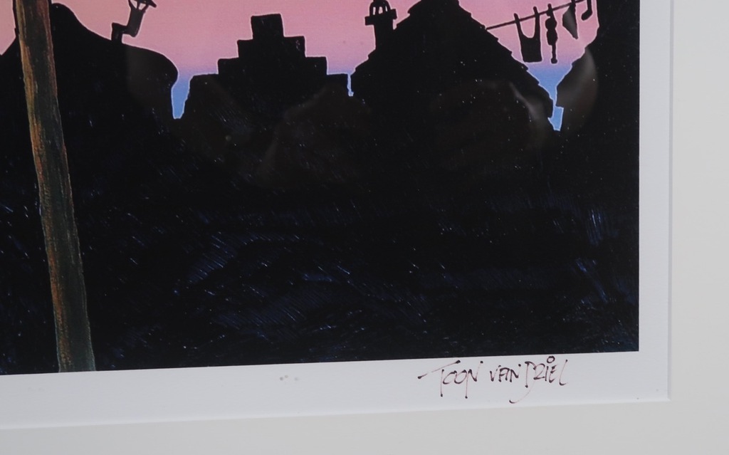 Toon van Driel: Giclee, Ooievaar - Ingelijst kopen? Bied vanaf 60!