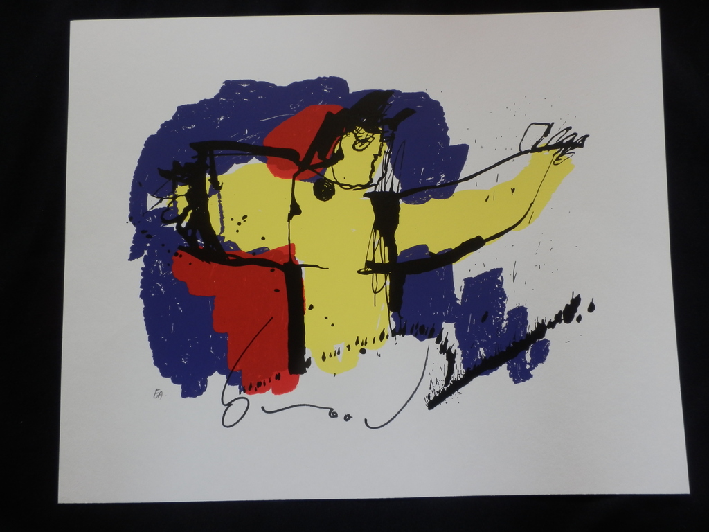 HERMAN BROOD ORIG ZEEFDRUK HANDGESIGNEERD  BRASIL GOD verkocht voor € 85!