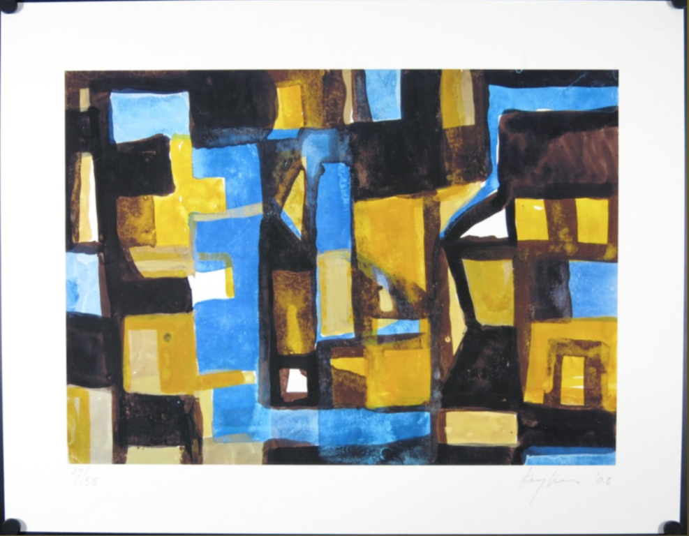 Theo Kuijpers: Giclee, Zonder titel (geel) kopen? Bied vanaf 1!