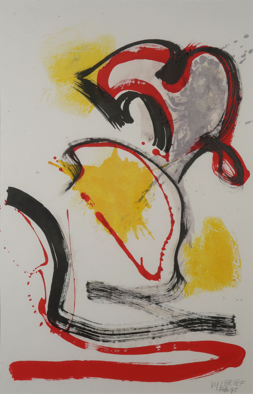 Ernst Vijlbrief: Gouache op papier, Z.T. - Ingelijst (Groot) kopen? Bied vanaf 70!