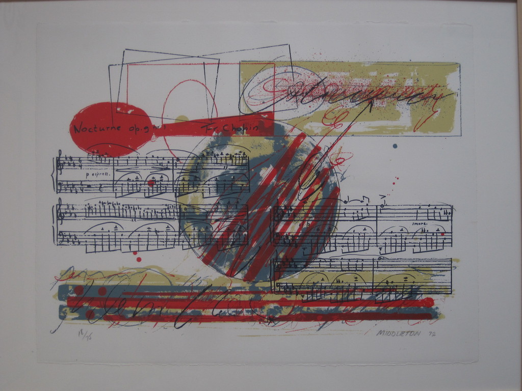 S.Middleton (1928-) litho "Chopin Nocturne opus 8" 18/75 - 1972  kopen? Bied vanaf 1!