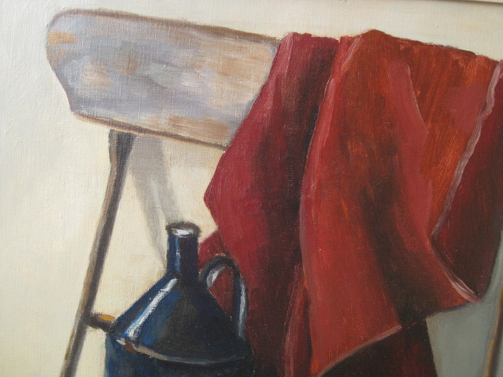 origineel Magisch Realistisch stilleven olieverf omstreeks 1920 monogram DK  kopen? Bied vanaf 1!