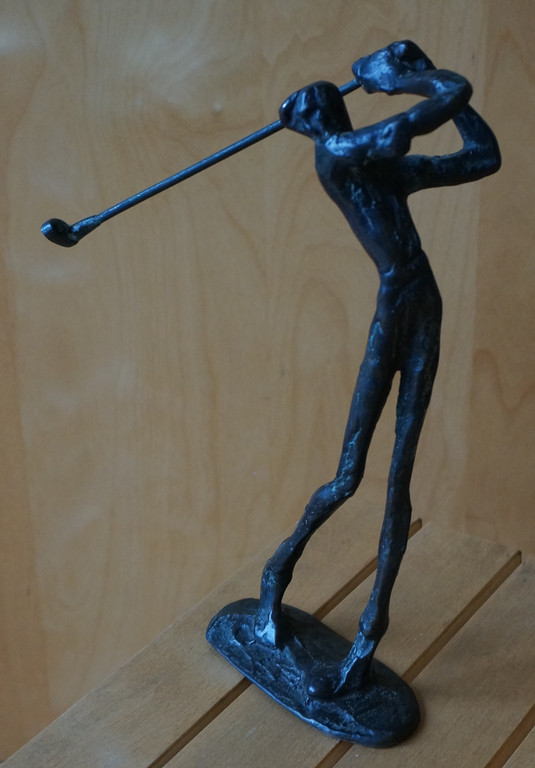 golfspeler in prima conditie, jaartal onbekend, oplage onbekend/verbronsd metaal kopen? Bied vanaf 35!
