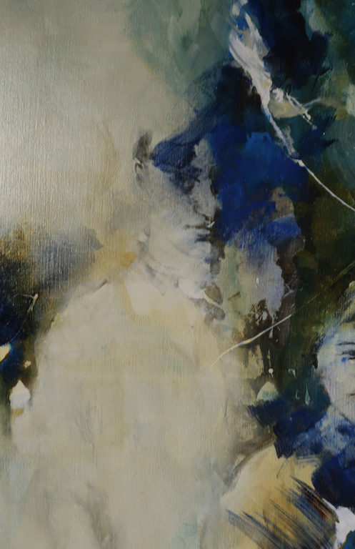Hans Vanhorck: Gemengde techniek op doek, Untitled - Ingelijst (Zeer Groot) kopen? Bied vanaf 750!