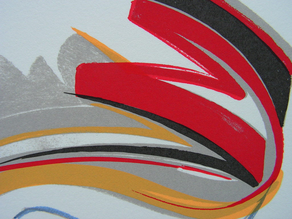 Peter van Drumpt - zeefdruk - compositie. kopen? Bied vanaf 1!
