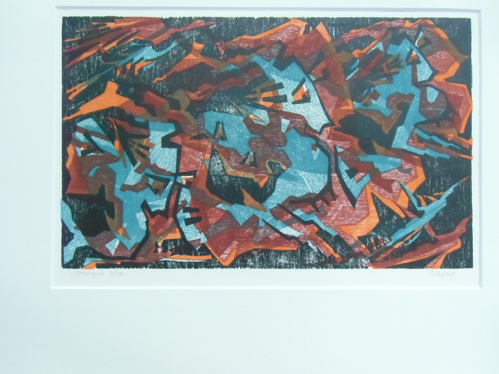 SPRINGENDE SATYRS  //  KLEURENHOUTSNEDE VAN COR DE WOLFF kopen? Bied vanaf 40!