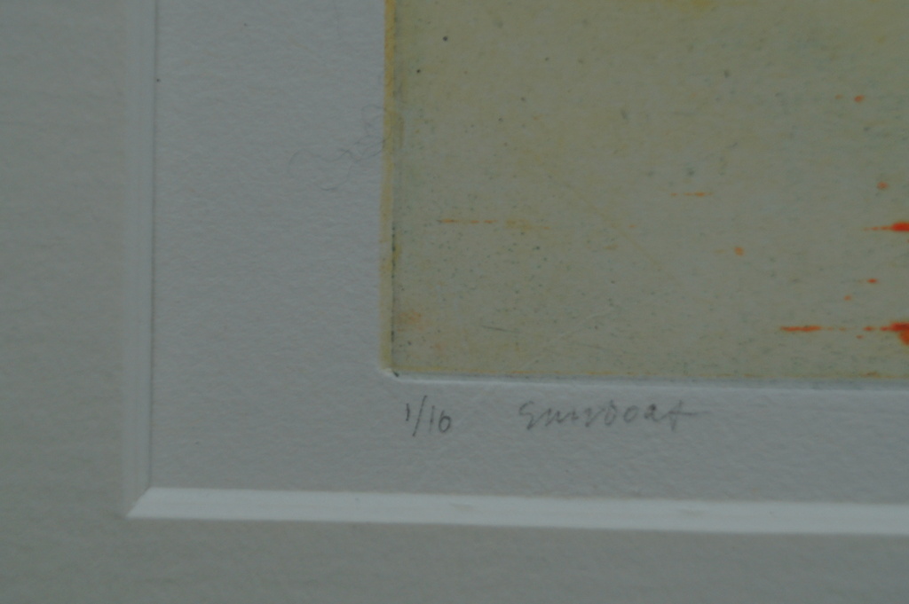 Marian Zult - gesigneerde ets - Sunboat - 1996 kopen? Bied vanaf 20!