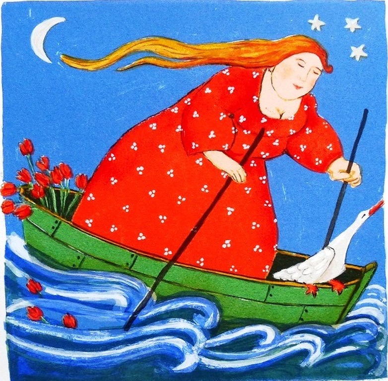 Ada Breedveld, zeefdruk, handgesigneerd en genummerd verkocht voor € 70!