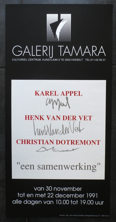 Karel Appel @ Christian Dotremont- tentoonstellingsaffiche - 1991 kopen? Bied vanaf 20!