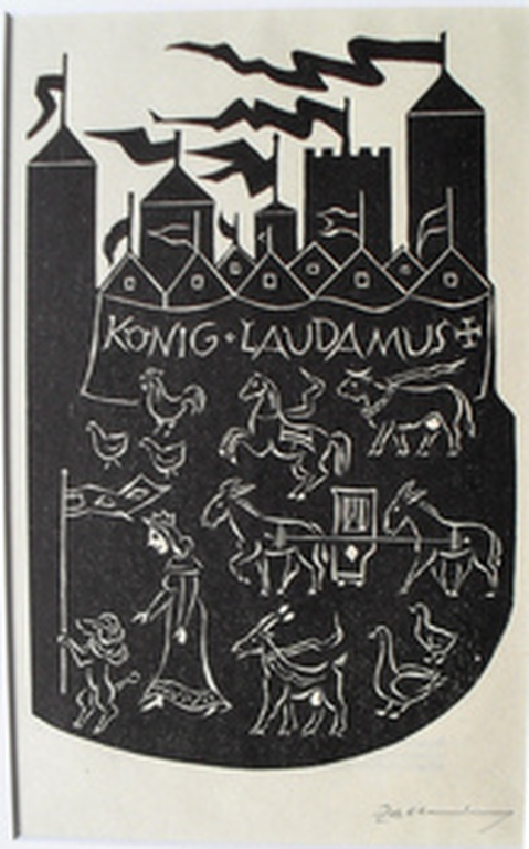 Alfred Zacharias - original Houtsnede Edition Visel handgesigneerd kopen? Bied vanaf 1!