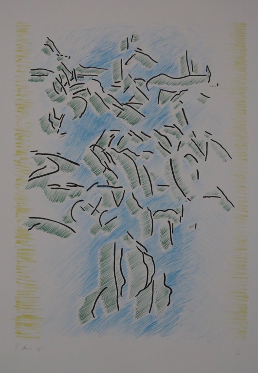 Jaap Hillenius: Litho, Zonder titel verkocht voor € 35!