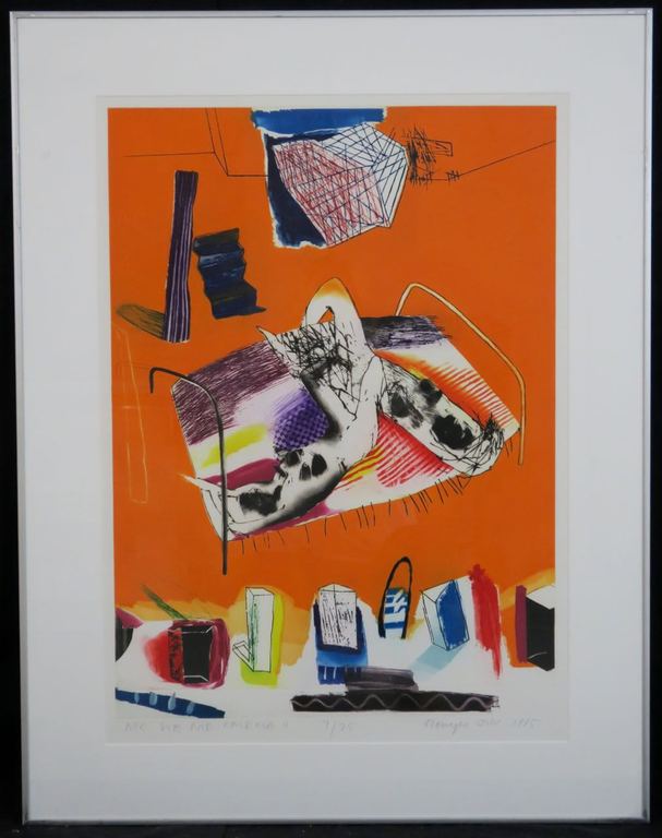 Henryk Ozog: Ets, Nic Sie II - Ingelijst verkocht voor € 35!