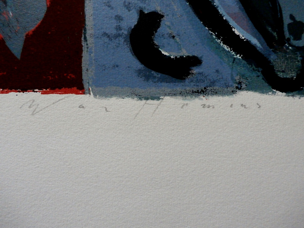 Piet Warffemius - litho: Two times - 1990  kopen? Bied vanaf 60!