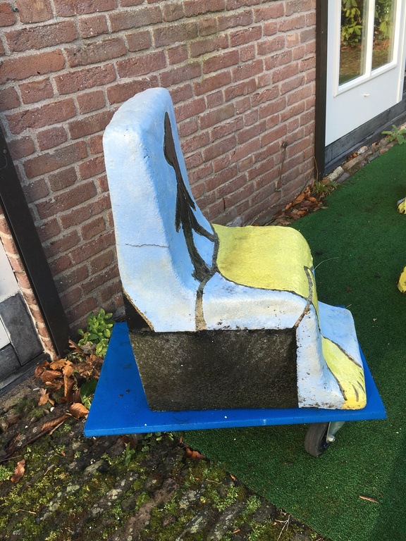 Stoel in blauw geel zwart Jan Snoeck  kopen? Bied vanaf 700!