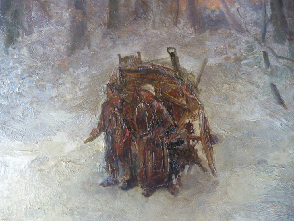 Jan ten Kate ( 20e eeuw )  -  Op weg in de winter. kopen? Bied vanaf 1!