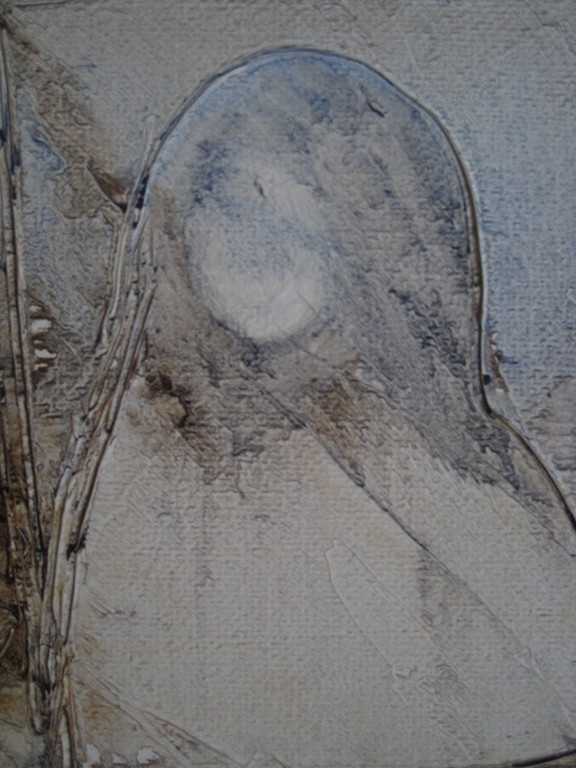 Indrukwekkend abstract figuratief Reliëf olieverf "Madonna" van Armand Campi  kopen? Bied vanaf 1!