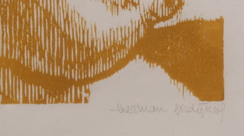 Herman Gordijn: Houtsnede op Rijstpapier, Z.T. - Ingelijst kopen? Bied vanaf 20!