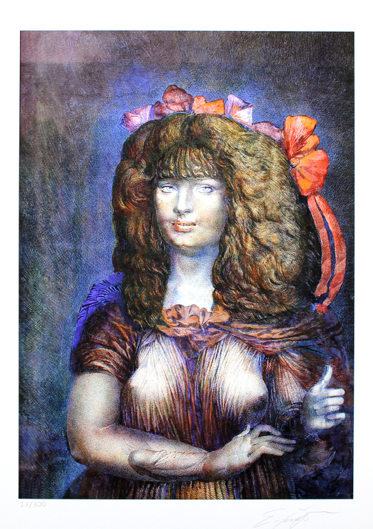 ERNST FUCHS  Gr.Giclee      LOLITA    Handgesigneerd verkocht voor € 65!