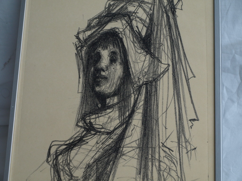 William D. Kuik / Dirkje Kuik : Litho, ‘Villon’ - ingelijst – 1963 kopen? Bied vanaf 75!