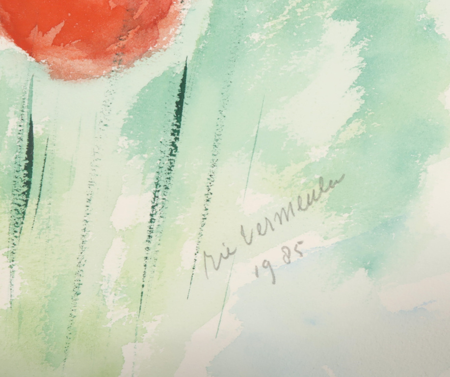 Onbekend gesigneerd: Aquarel, Zonder titel kopen? Bied vanaf 1!