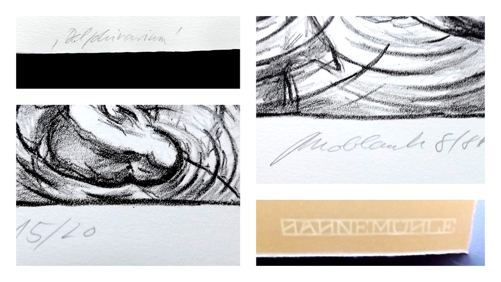 2x litho op Arches van vermoedelijk Duitse kunstenaar kopen? Bied vanaf 1!