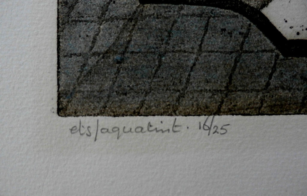 Margot Ellen Oosterhof - Ets/aquatint: Interieur kopen? Bied vanaf 55!