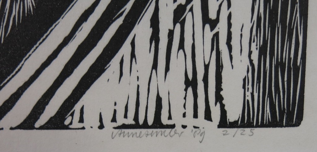 Anne Semler: Houtsnede, Man met vis kopen? Bied vanaf 1!