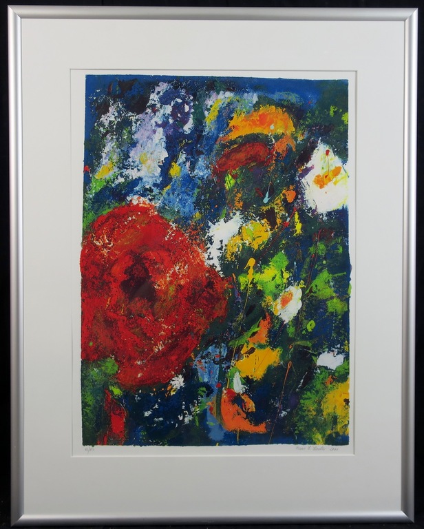 Franz Lauter: Zeefdruk, Geluk - Ingelijst (groot) kopen? Bied vanaf 50!