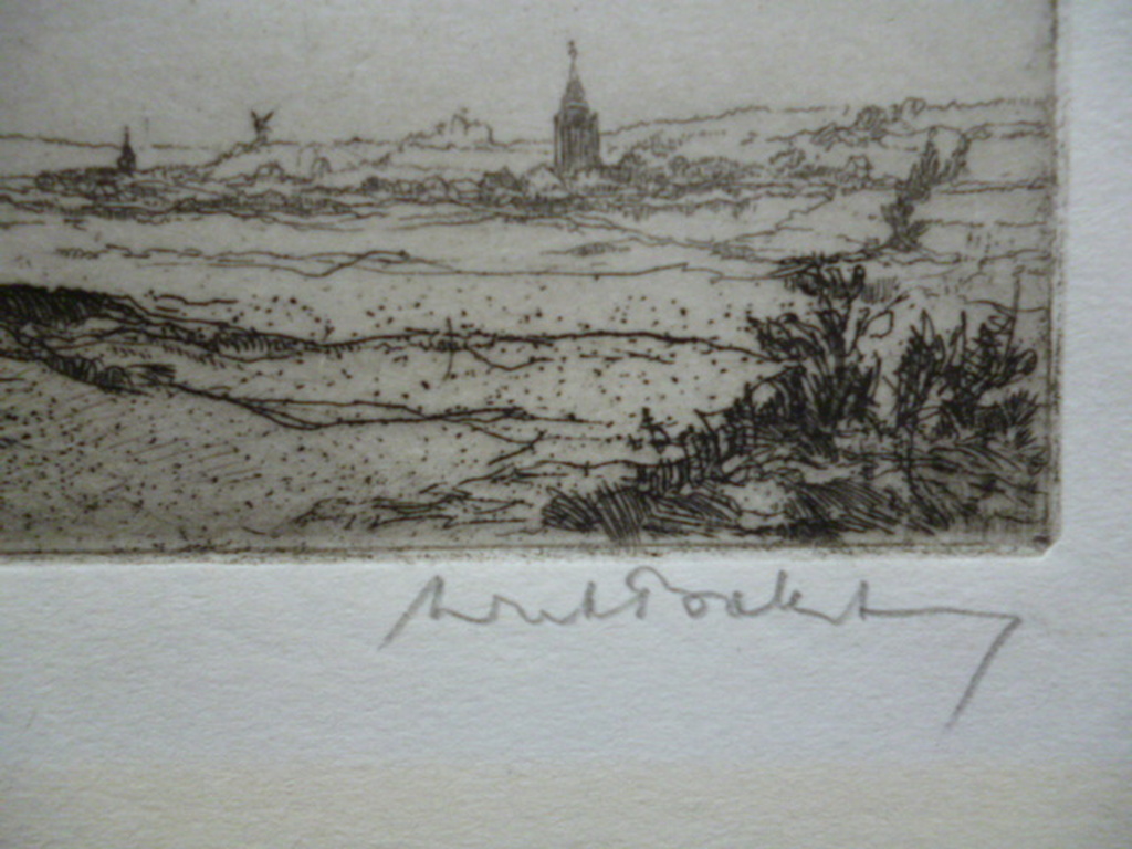 Dirk Baksteen - ets - De Koppigaards kopen? Bied vanaf 95!