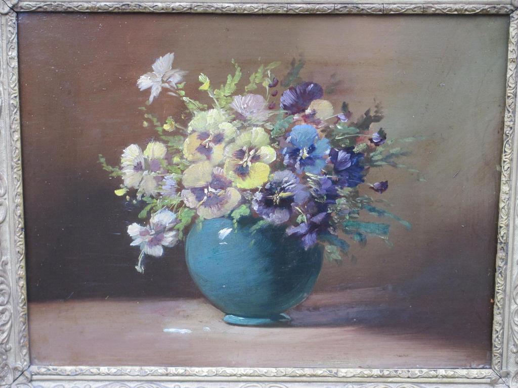 Onbekend (Tilly Moes?), Bloemstilleven, Olieverf op board kopen? Bied vanaf 45!