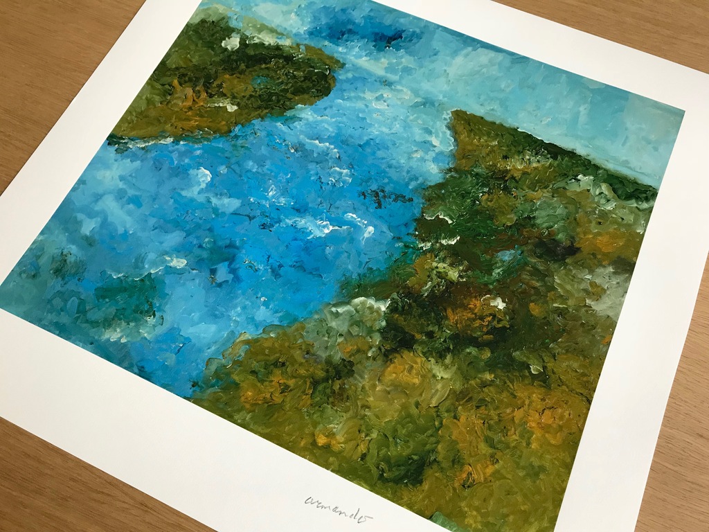 Armando - 'Der Fluß' - Handgesigneerde en genummerde giclee - NIEUWSTAAT  kopen? Bied vanaf 175!