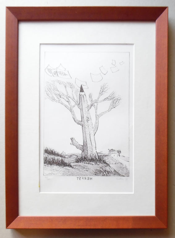 Litho van Willem van Malsen - Herfst verkocht voor € 45!