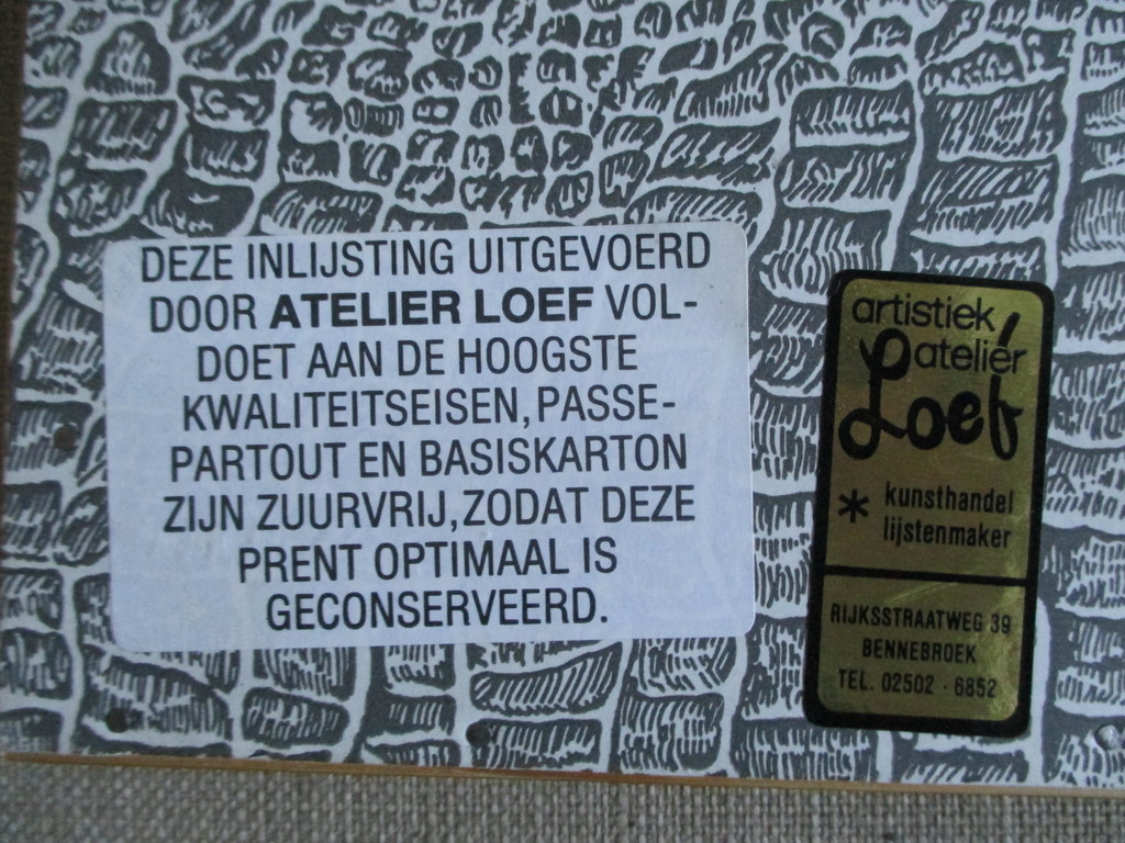 Annemarie de Groot, gelijste litho groot 1992 kopen? Bied vanaf 45!