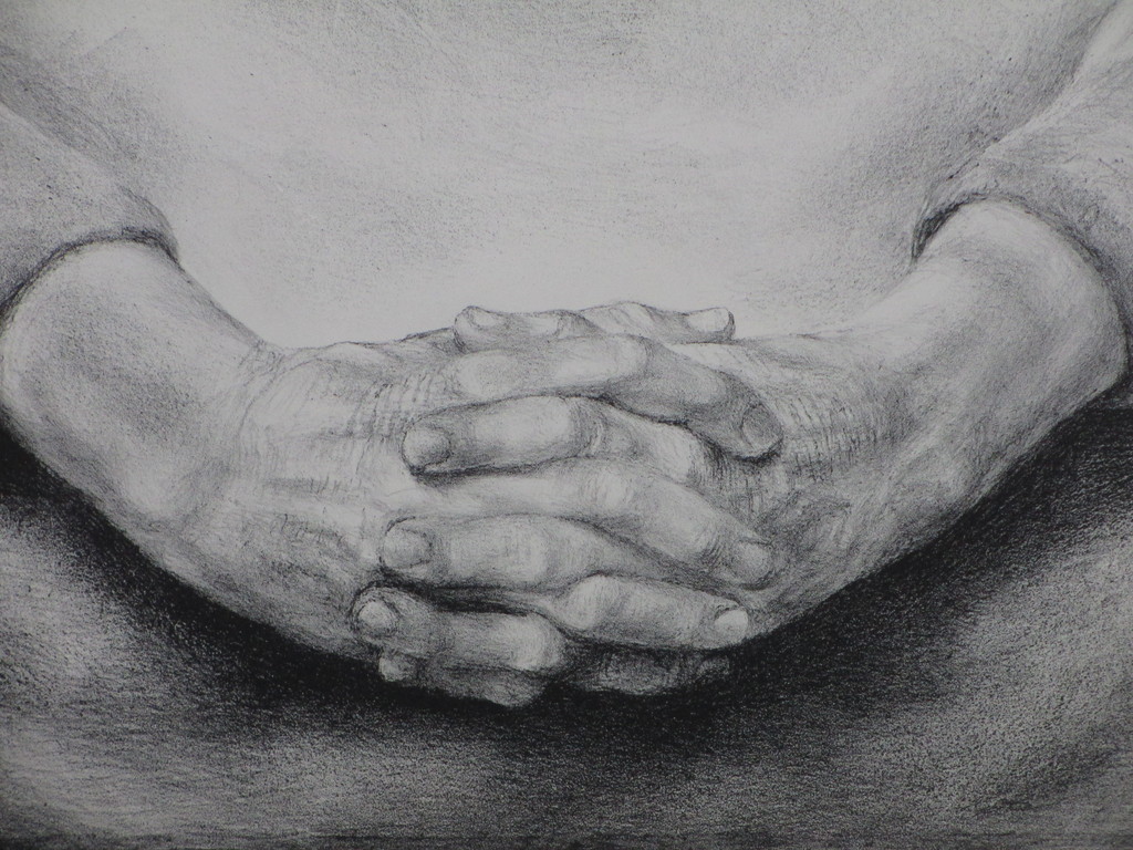 Aart van Dobbenburgh - Aart van Dobbenburgh, Gevouwen handen, Litho '80 kopen? Bied vanaf 1!