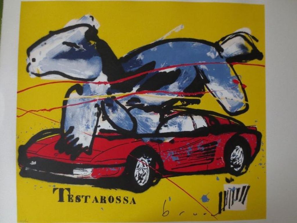 Herman Brood Titel Testarossa Met de Hand gesigneerd Originele oplage kopen? Bied vanaf 250!