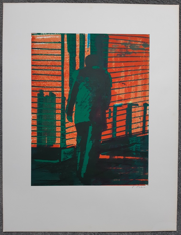 Peter Bes - Stappen - zeefdruk kopen? Bied vanaf 50!