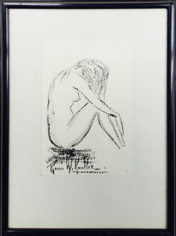 Renée Keuller (1899-1981)Naakt krijtschetsen-Gesigneerd-Leerling van James Ensor kopen? Bied vanaf 1!